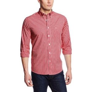 Dockers Gingham Button Front Long Sleeve Shirt